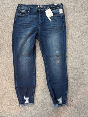 Kancan Dark Blue Washed Jeans